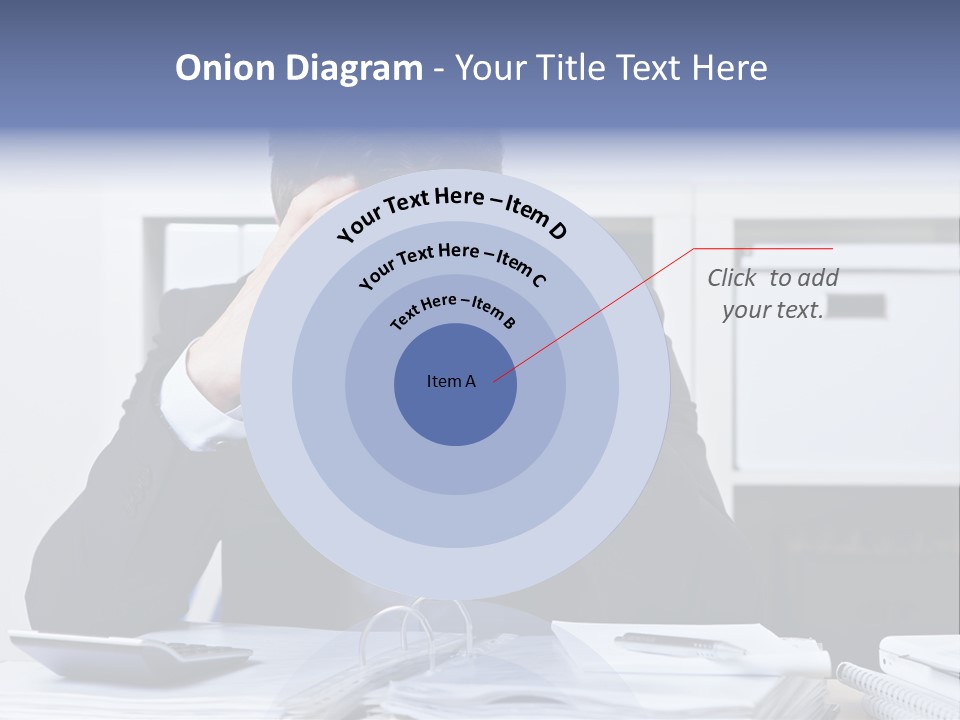 Person Office Headache PowerPoint Template