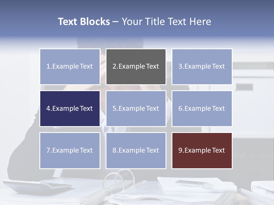Person Office Headache PowerPoint Template