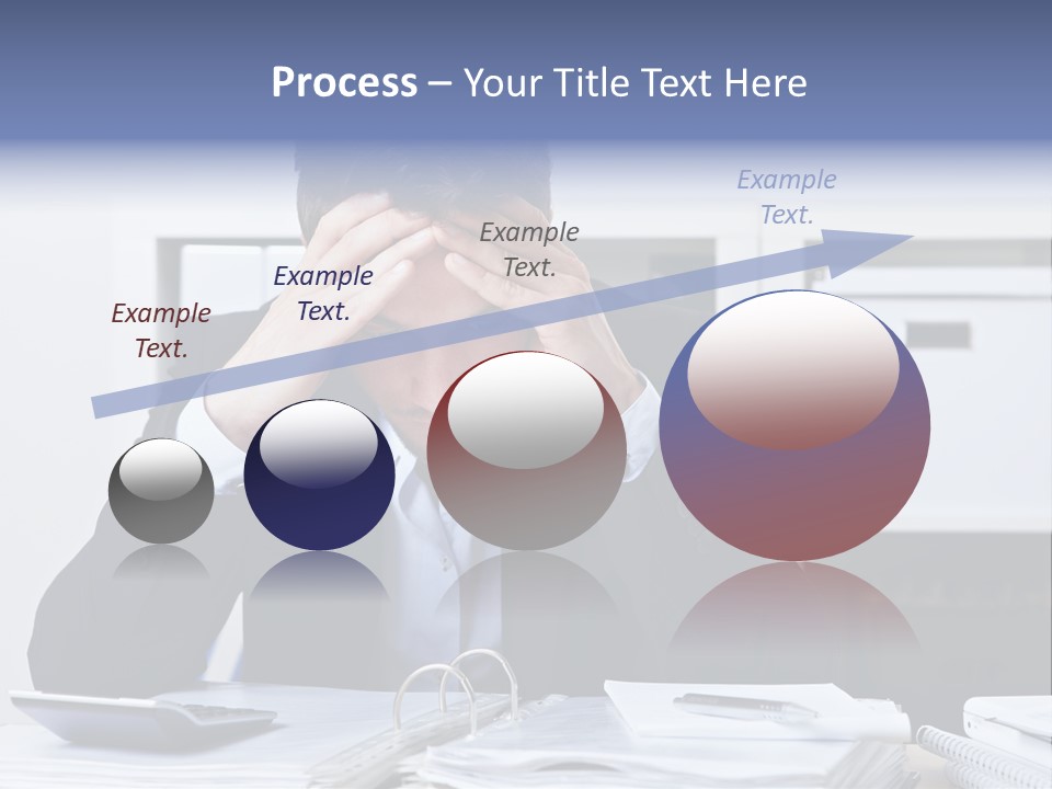 Person Office Headache PowerPoint Template