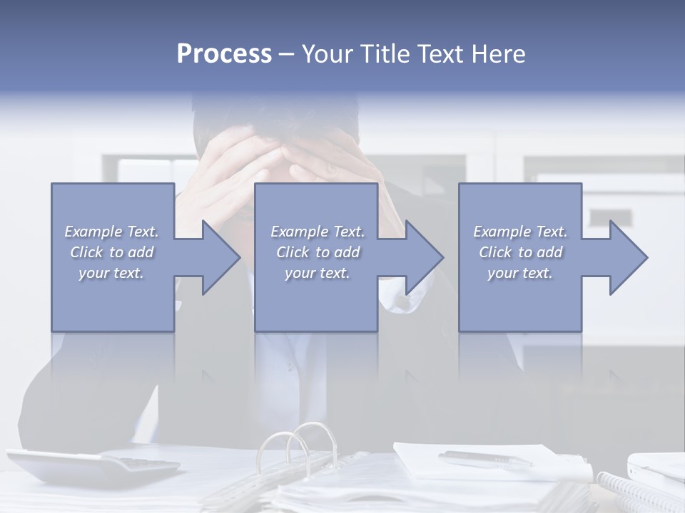 Person Office Headache PowerPoint Template