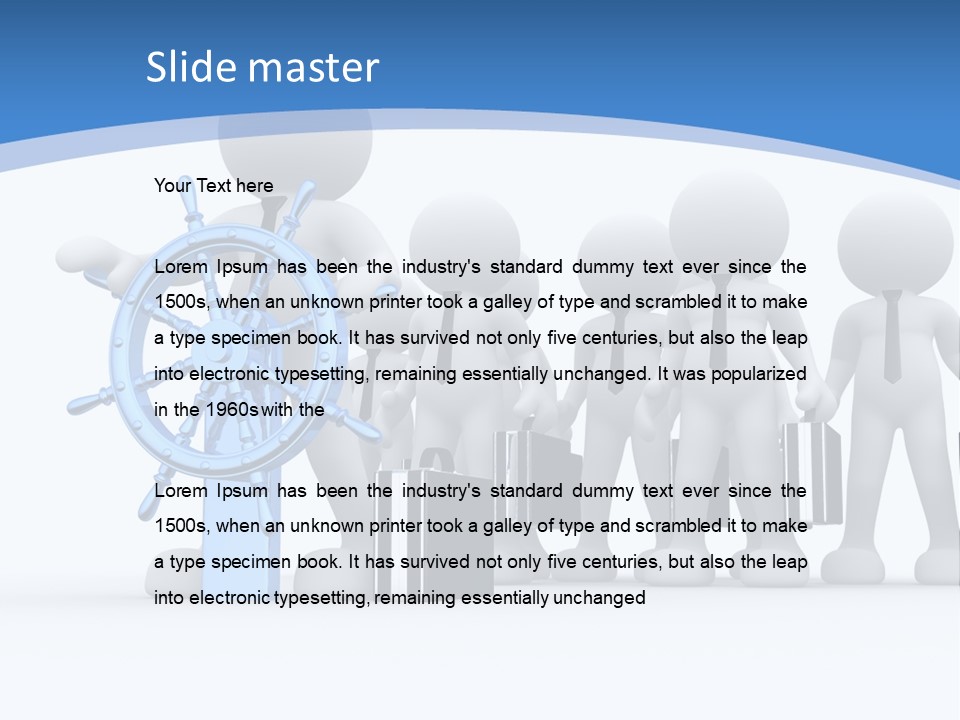 Person Superior Art PowerPoint Template