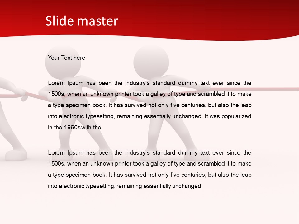 Rope Human Growth PowerPoint Template