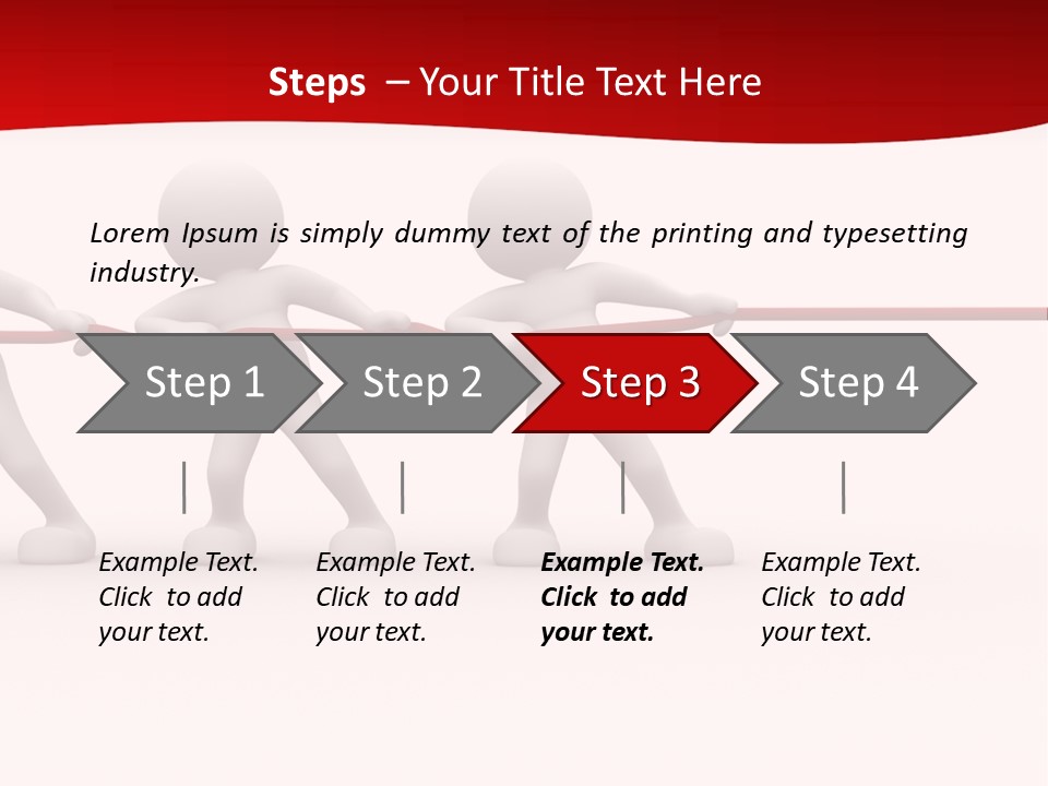 Rope Human Growth PowerPoint Template