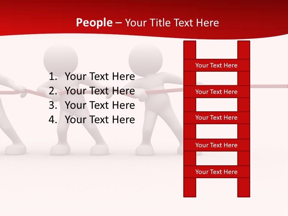 Rope Human Growth PowerPoint Template