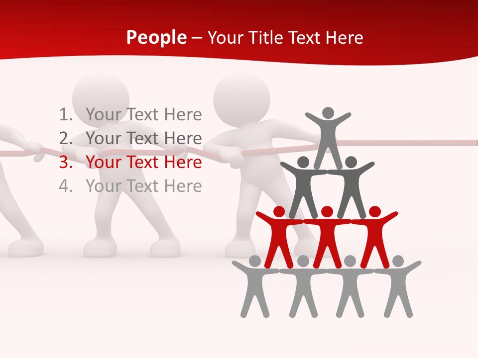 Rope Human Growth PowerPoint Template