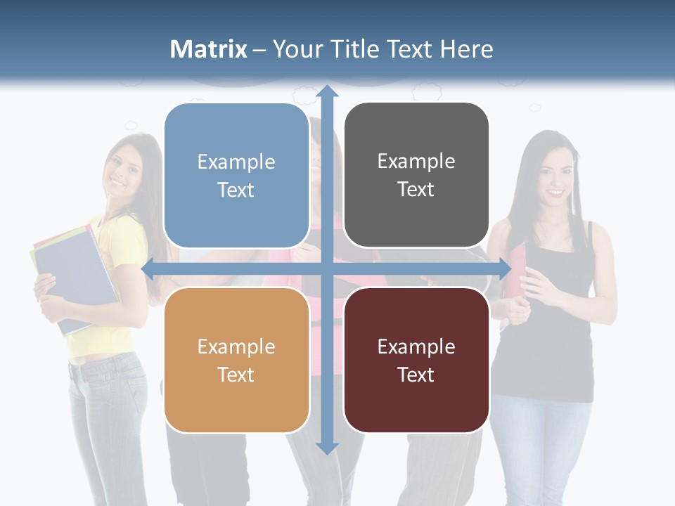 Cartoon Copy Studying PowerPoint Template