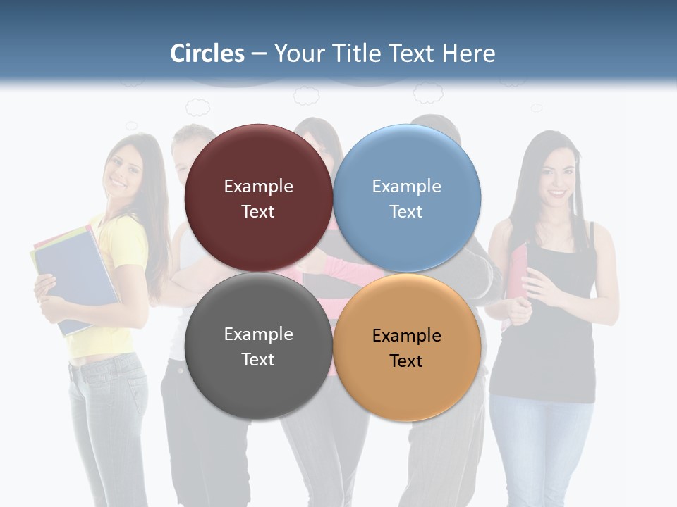 Cartoon Copy Studying PowerPoint Template