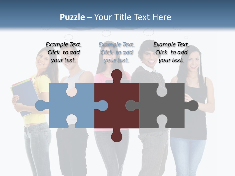 Cartoon Copy Studying PowerPoint Template