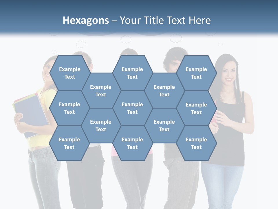 Cartoon Copy Studying PowerPoint Template