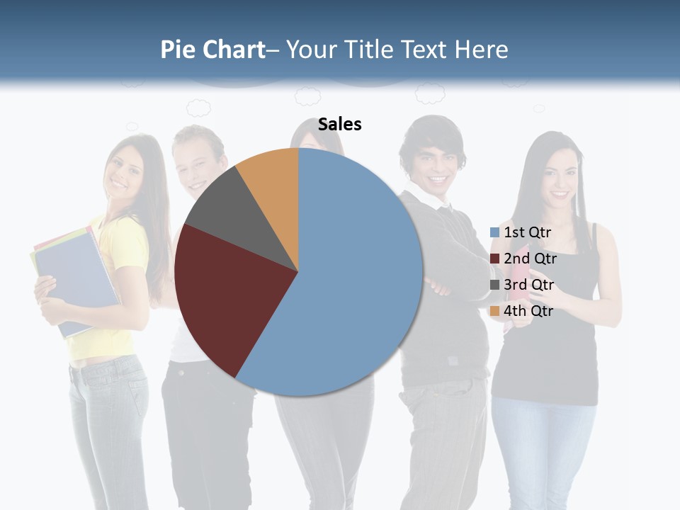 Cartoon Copy Studying PowerPoint Template