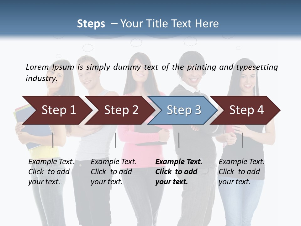 Cartoon Copy Studying PowerPoint Template