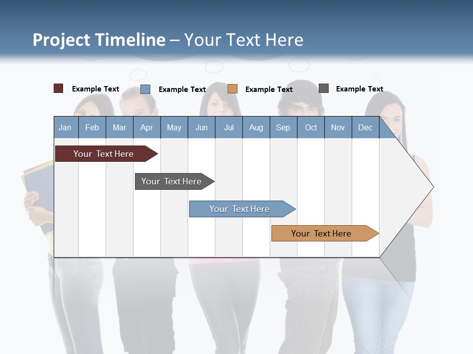 Cartoon Copy Studying PowerPoint Template