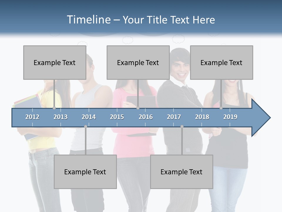 Cartoon Copy Studying PowerPoint Template