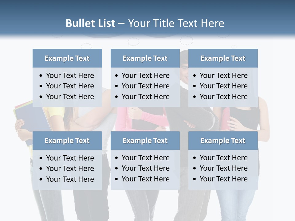 Cartoon Copy Studying PowerPoint Template