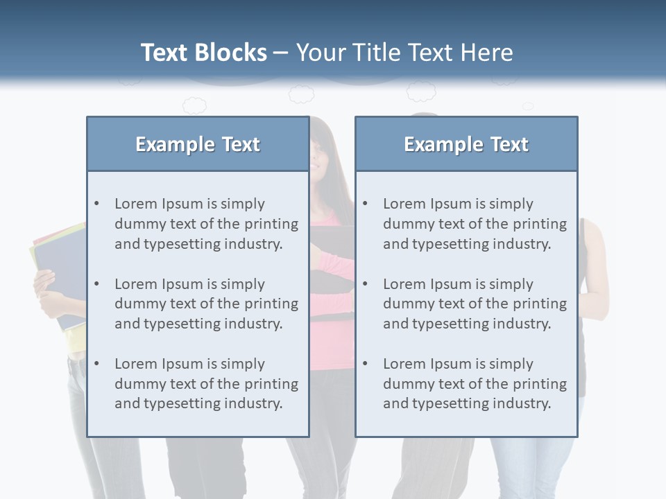 Cartoon Copy Studying PowerPoint Template