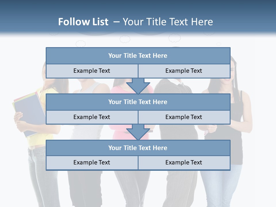 Cartoon Copy Studying PowerPoint Template