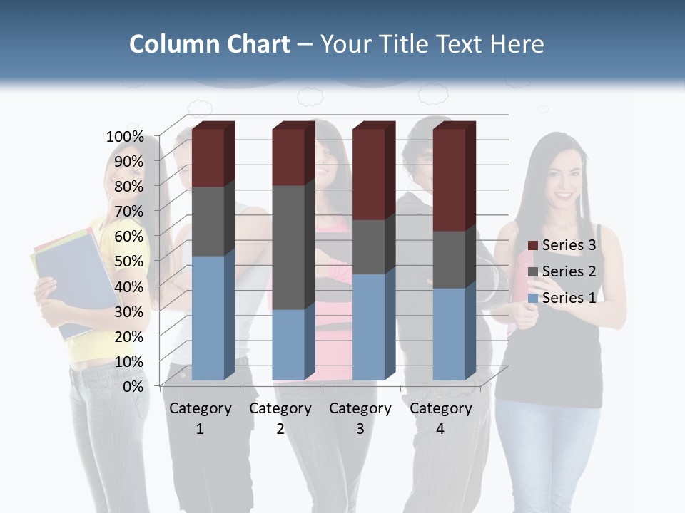 Cartoon Copy Studying PowerPoint Template