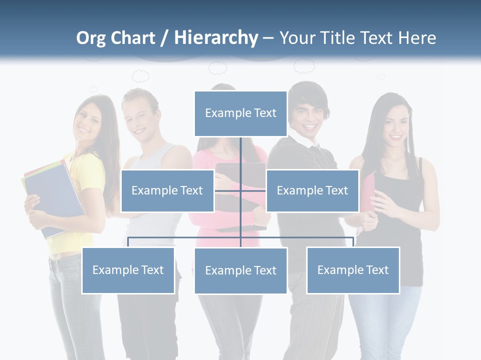 Cartoon Copy Studying PowerPoint Template