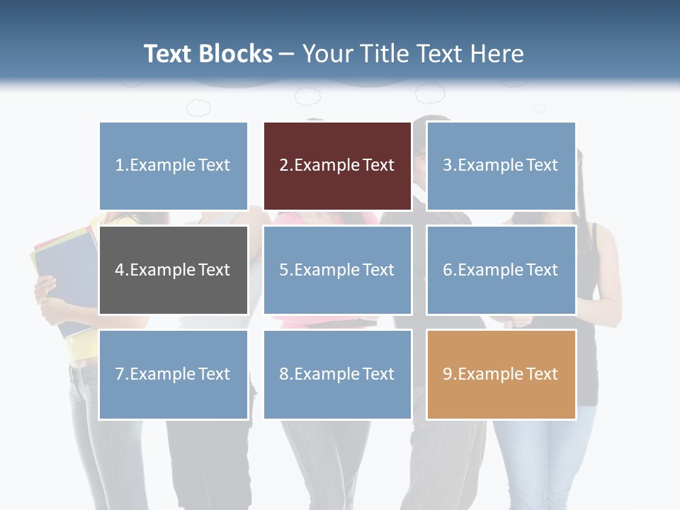 Cartoon Copy Studying PowerPoint Template