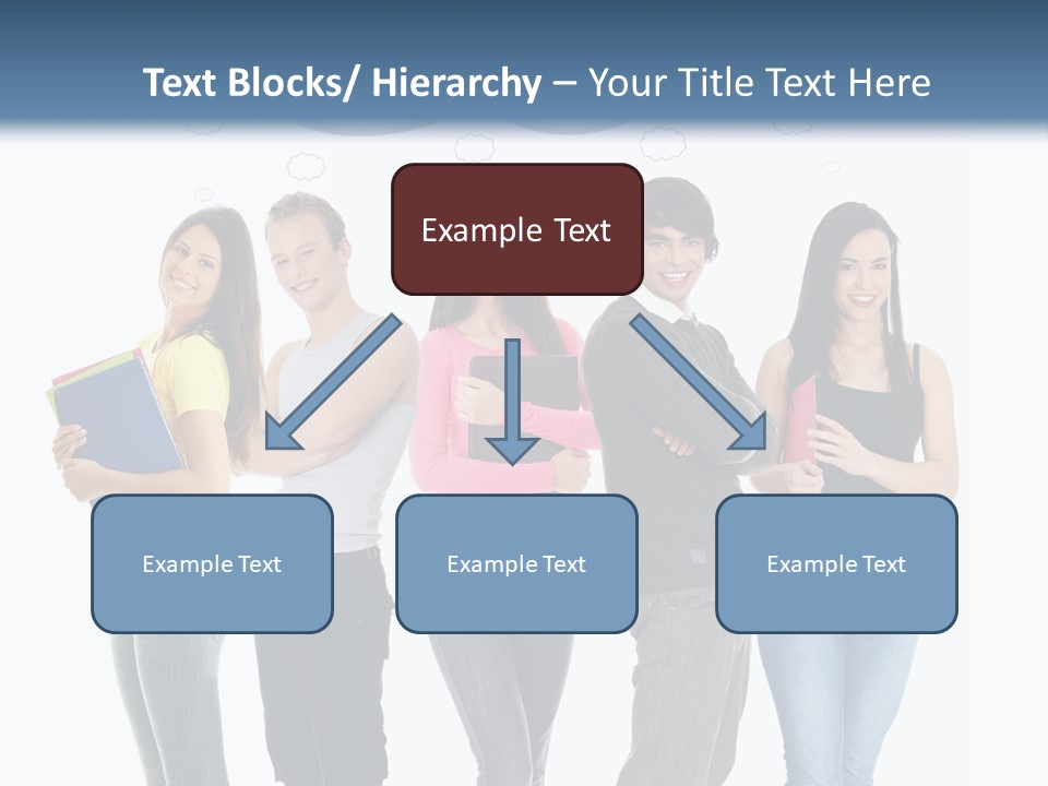 Cartoon Copy Studying PowerPoint Template