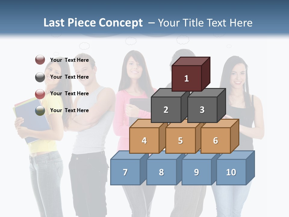 Cartoon Copy Studying PowerPoint Template