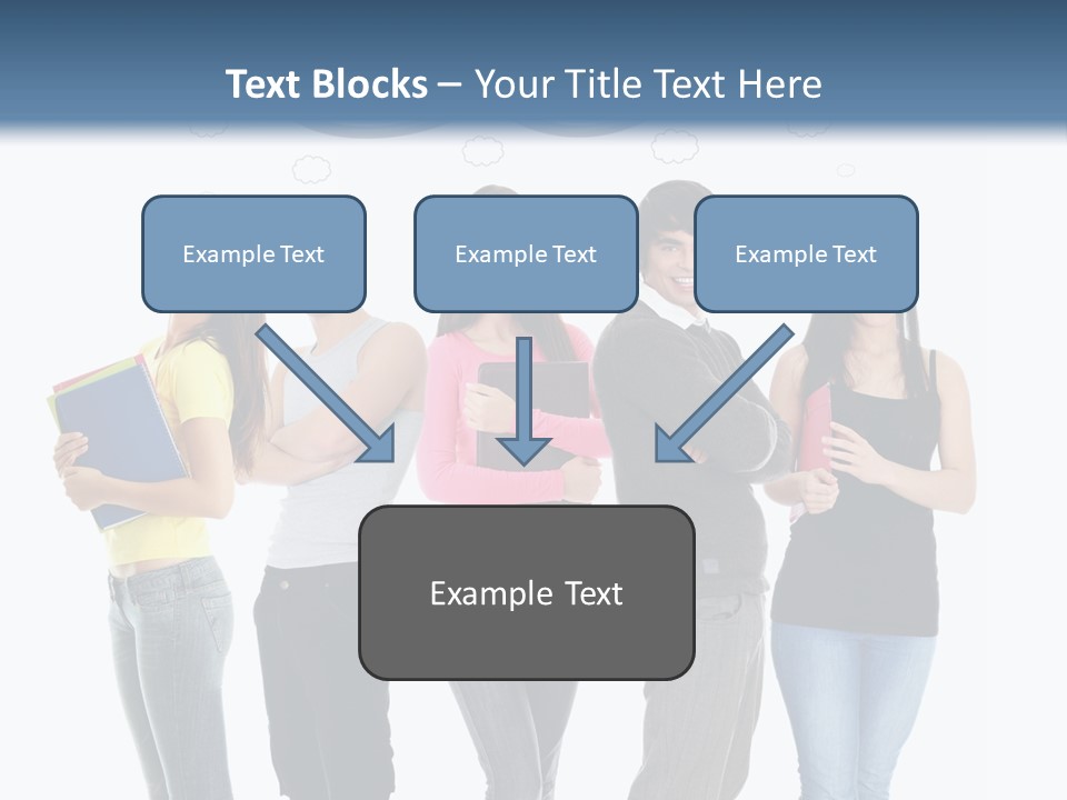 Cartoon Copy Studying PowerPoint Template