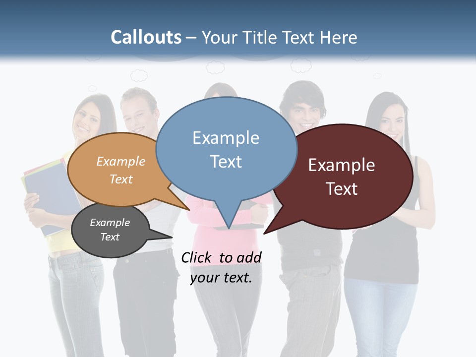 Cartoon Copy Studying PowerPoint Template