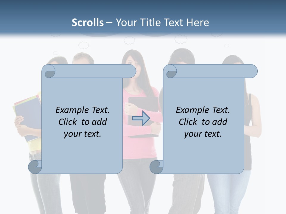 Cartoon Copy Studying PowerPoint Template