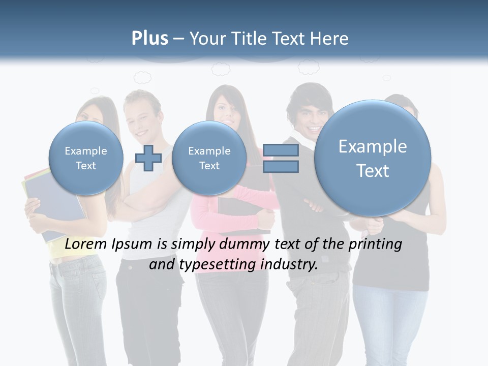 Cartoon Copy Studying PowerPoint Template