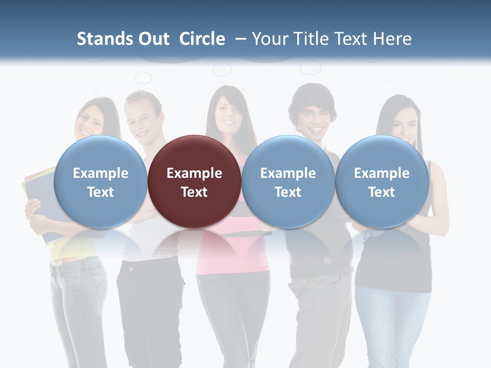 Cartoon Copy Studying PowerPoint Template