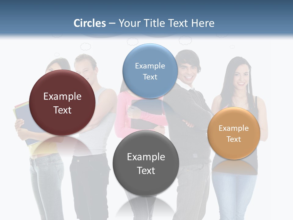 Cartoon Copy Studying PowerPoint Template