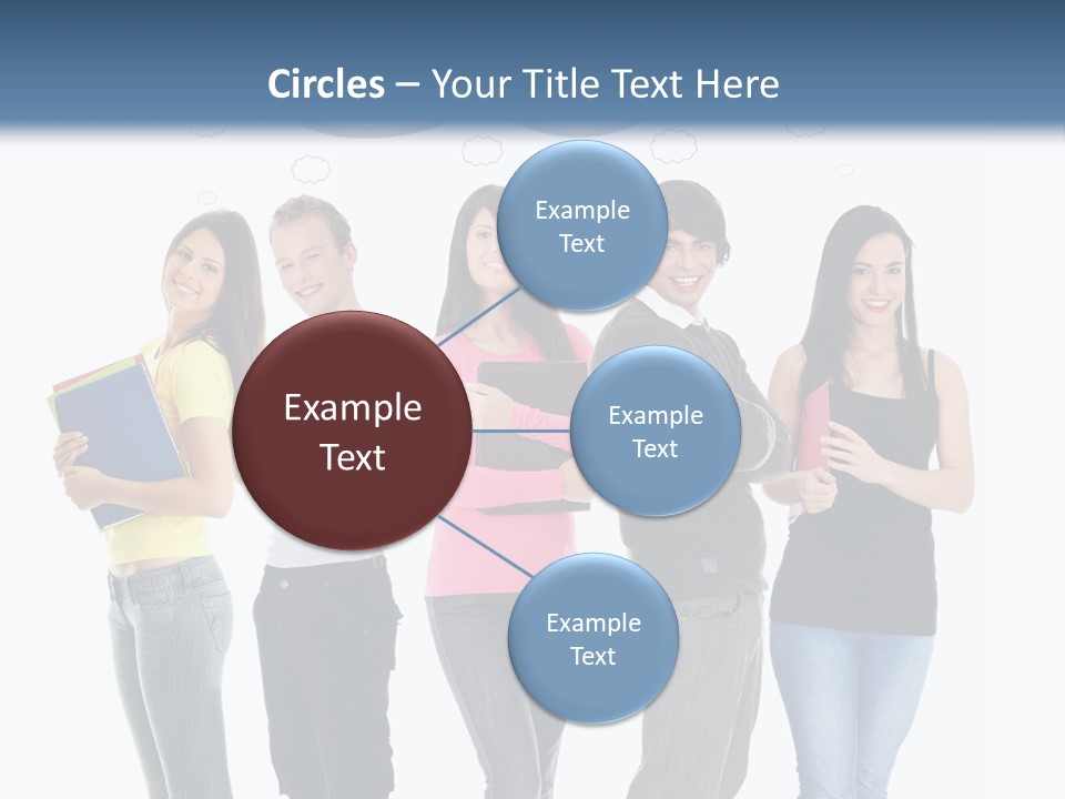 Cartoon Copy Studying PowerPoint Template