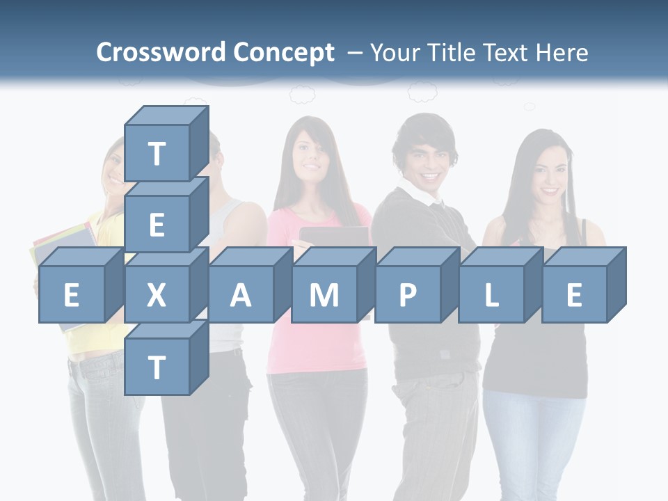 Cartoon Copy Studying PowerPoint Template