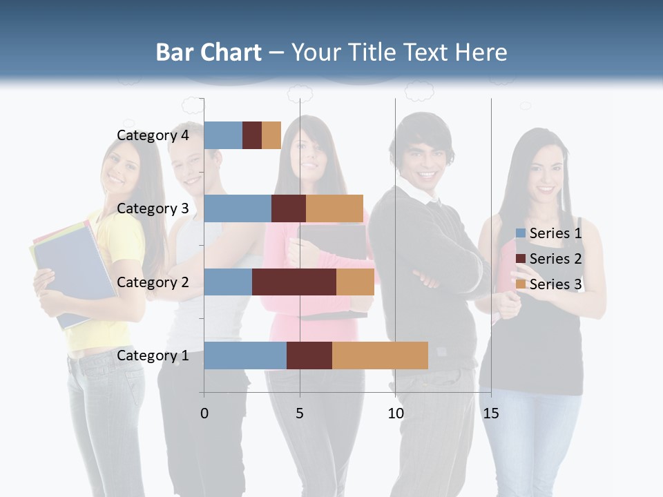 Cartoon Copy Studying PowerPoint Template
