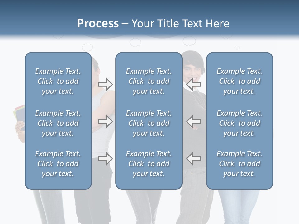 Cartoon Copy Studying PowerPoint Template