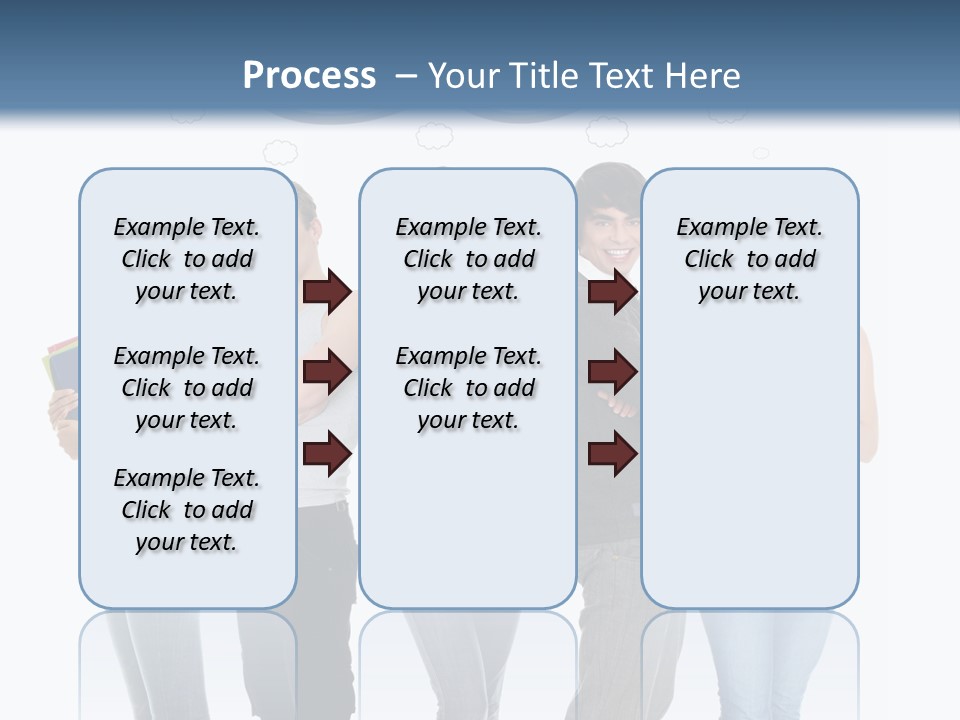 Cartoon Copy Studying PowerPoint Template
