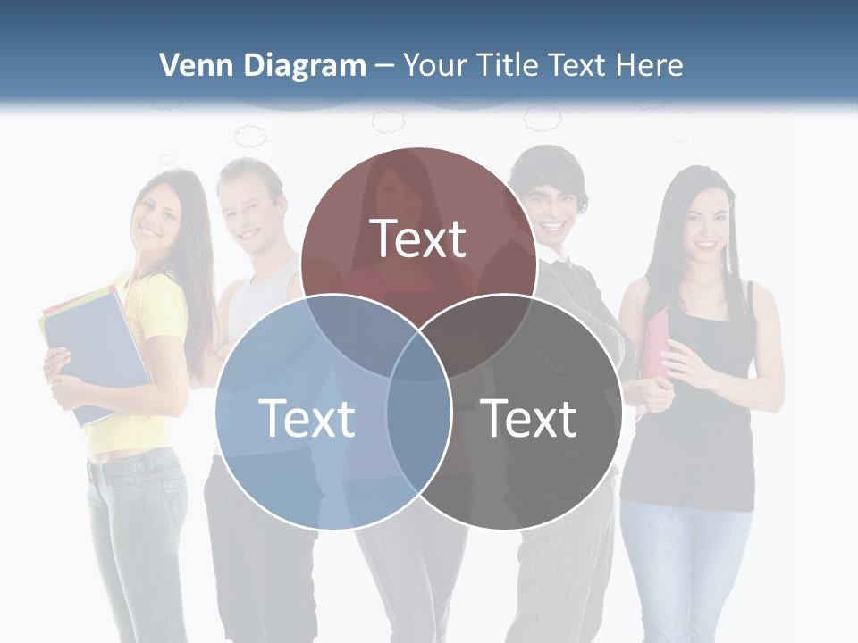 Cartoon Copy Studying PowerPoint Template