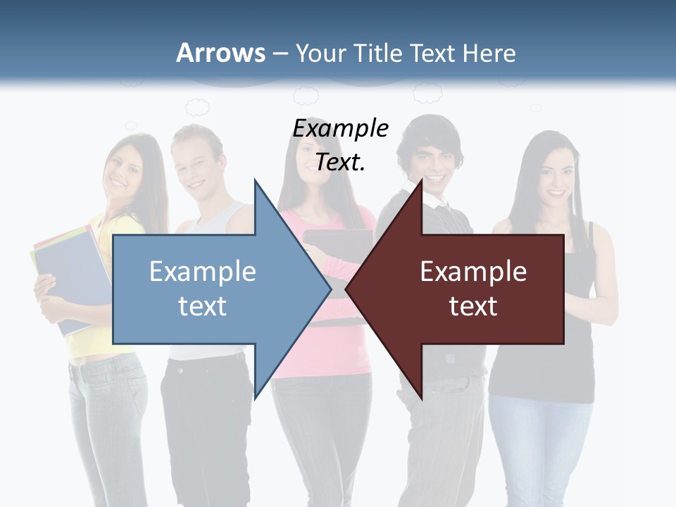 Cartoon Copy Studying PowerPoint Template