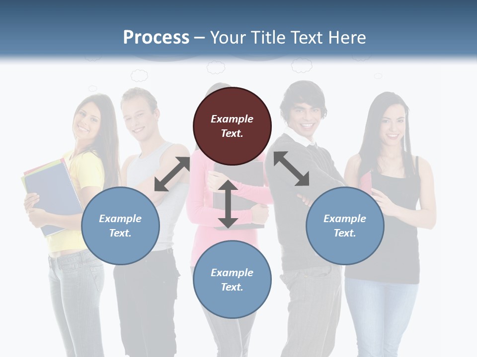 Cartoon Copy Studying PowerPoint Template