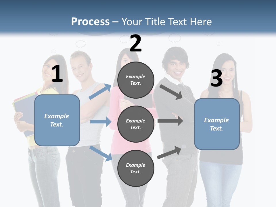 Cartoon Copy Studying PowerPoint Template