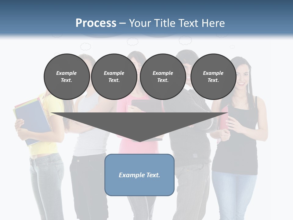 Cartoon Copy Studying PowerPoint Template