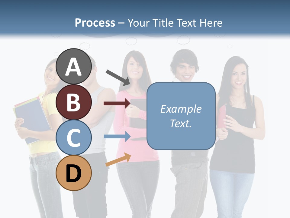 Cartoon Copy Studying PowerPoint Template