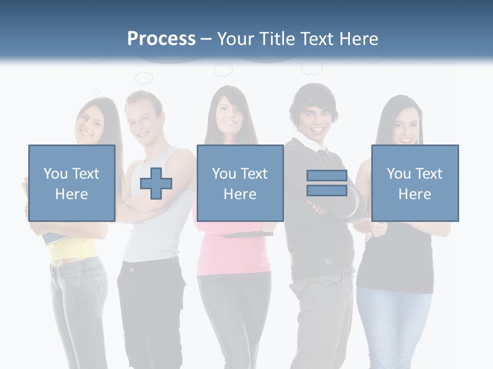 Cartoon Copy Studying PowerPoint Template