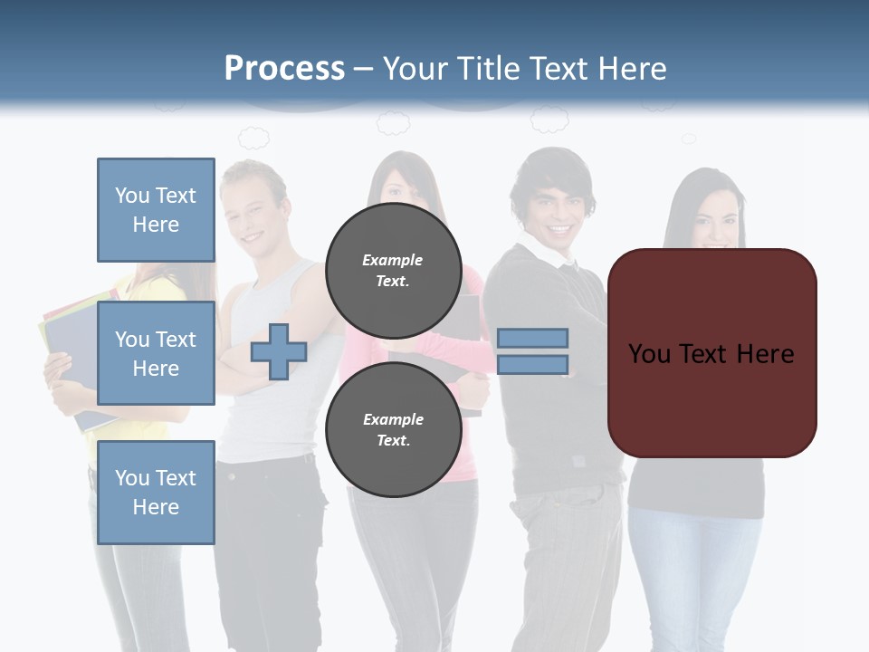 Cartoon Copy Studying PowerPoint Template