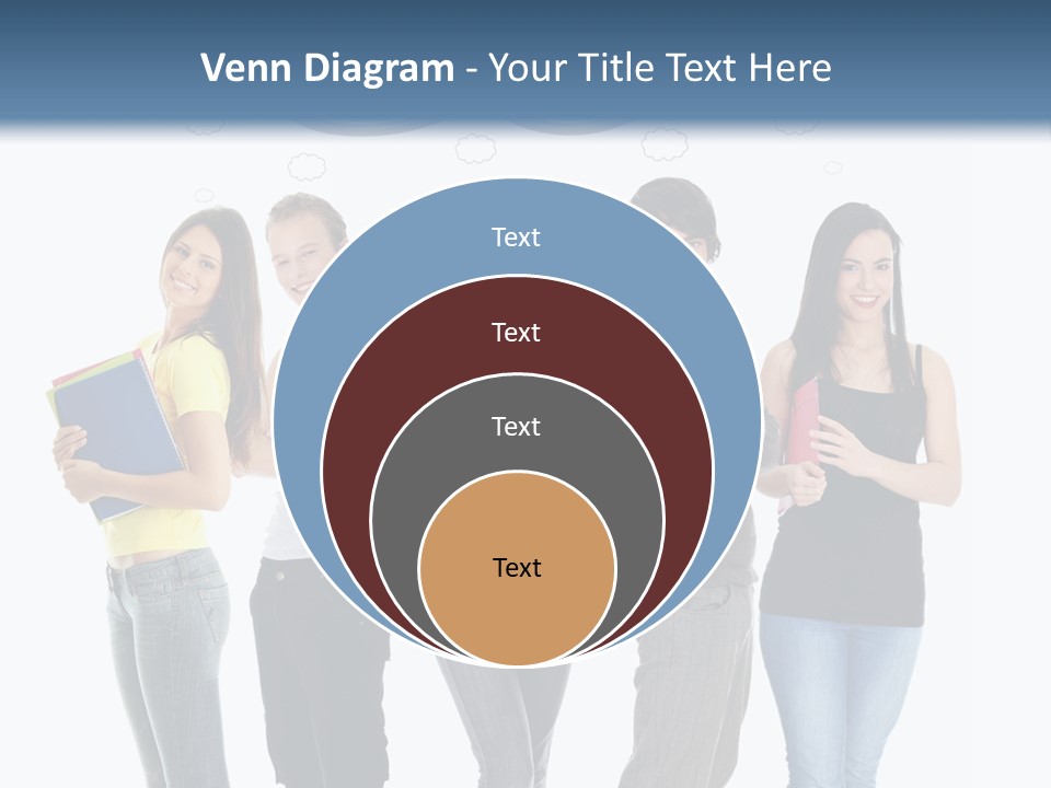 Cartoon Copy Studying PowerPoint Template