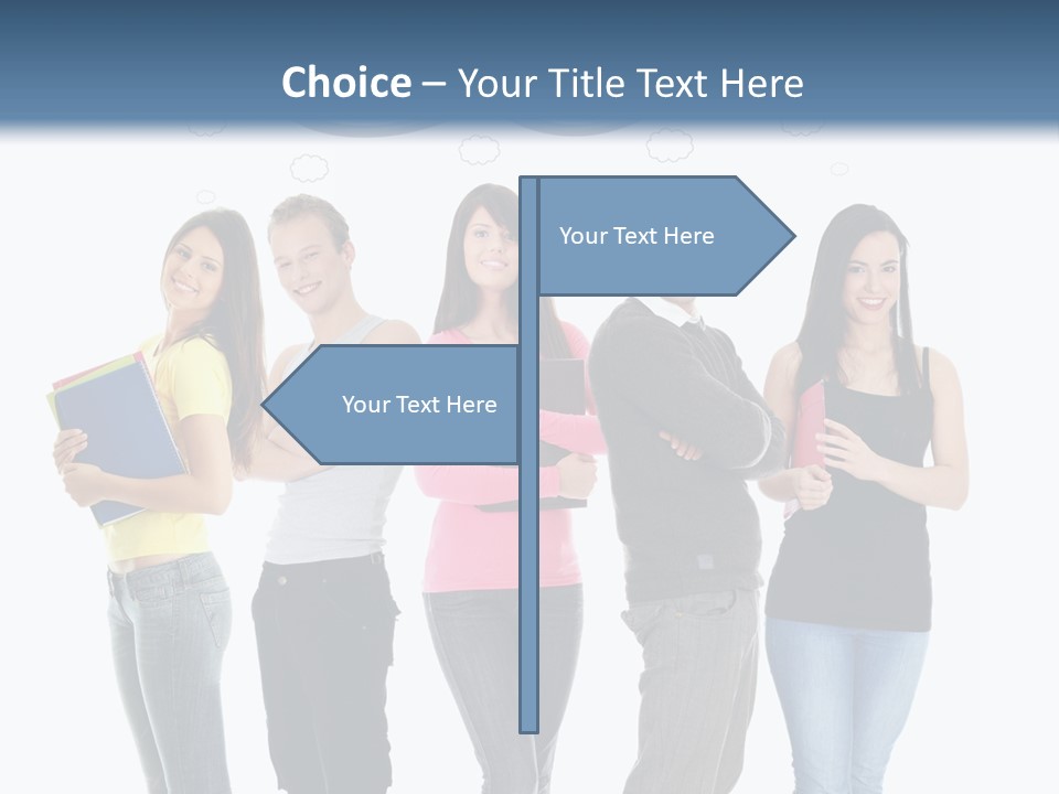 Cartoon Copy Studying PowerPoint Template