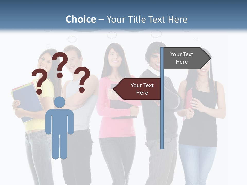 Cartoon Copy Studying PowerPoint Template