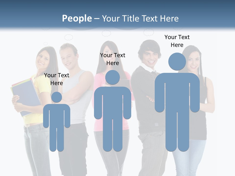 Cartoon Copy Studying PowerPoint Template