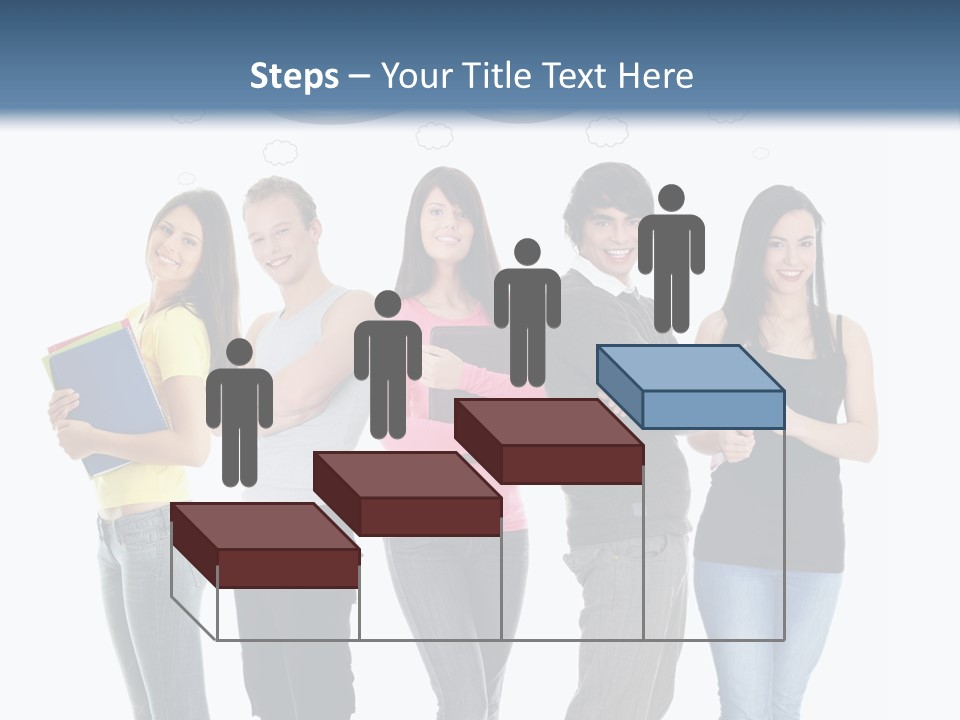 Cartoon Copy Studying PowerPoint Template