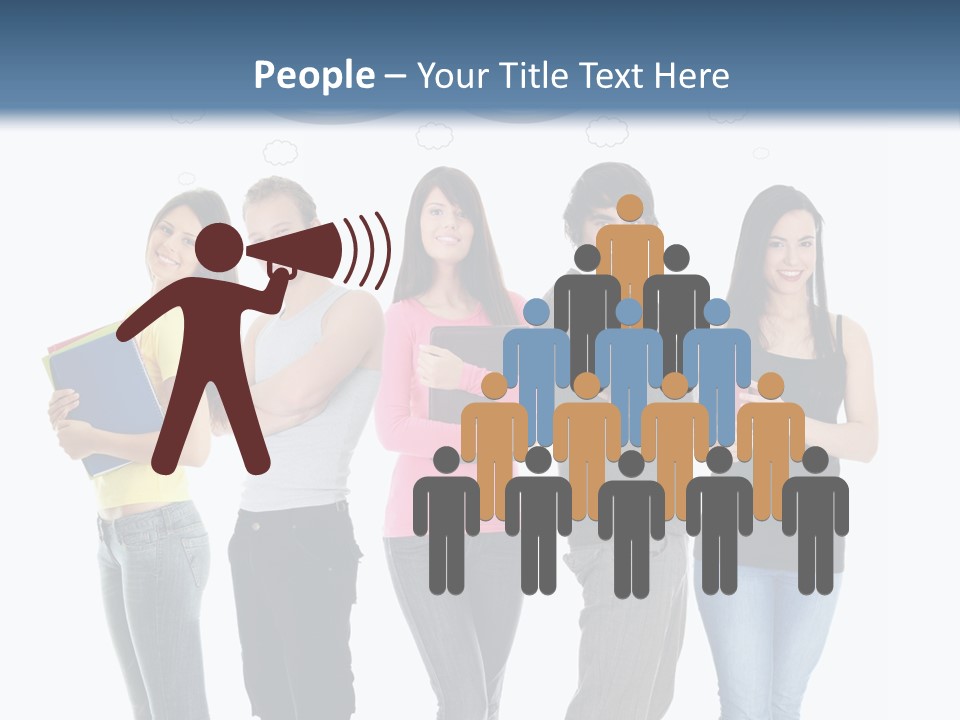 Cartoon Copy Studying PowerPoint Template